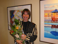 Becky at the 2003 Duxbury Art Show Opening