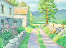 Painting: Irish Country Road